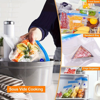 Máquina Selladora al Vacío Portátil | Recargable por USB | Dispositivo de Conservación de Alimentos con Tecnología de Válvula de Aire | Diseño Compacto Multicolor para Frescura y Almacenamiento a Prueba de Humedad de Frutas y Verduras | Ideal para Uso en
