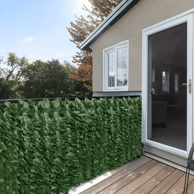 1 Rollo de Hiedra Artificial de Privacidad para Cercas - Panel de Pared de Follaje Falso, Planta de Vid Plástica para Jardín Exterior, Decoración para el Hogar y la Habitación, Espacios Estéticos de Navidad, Decoración de Primavera