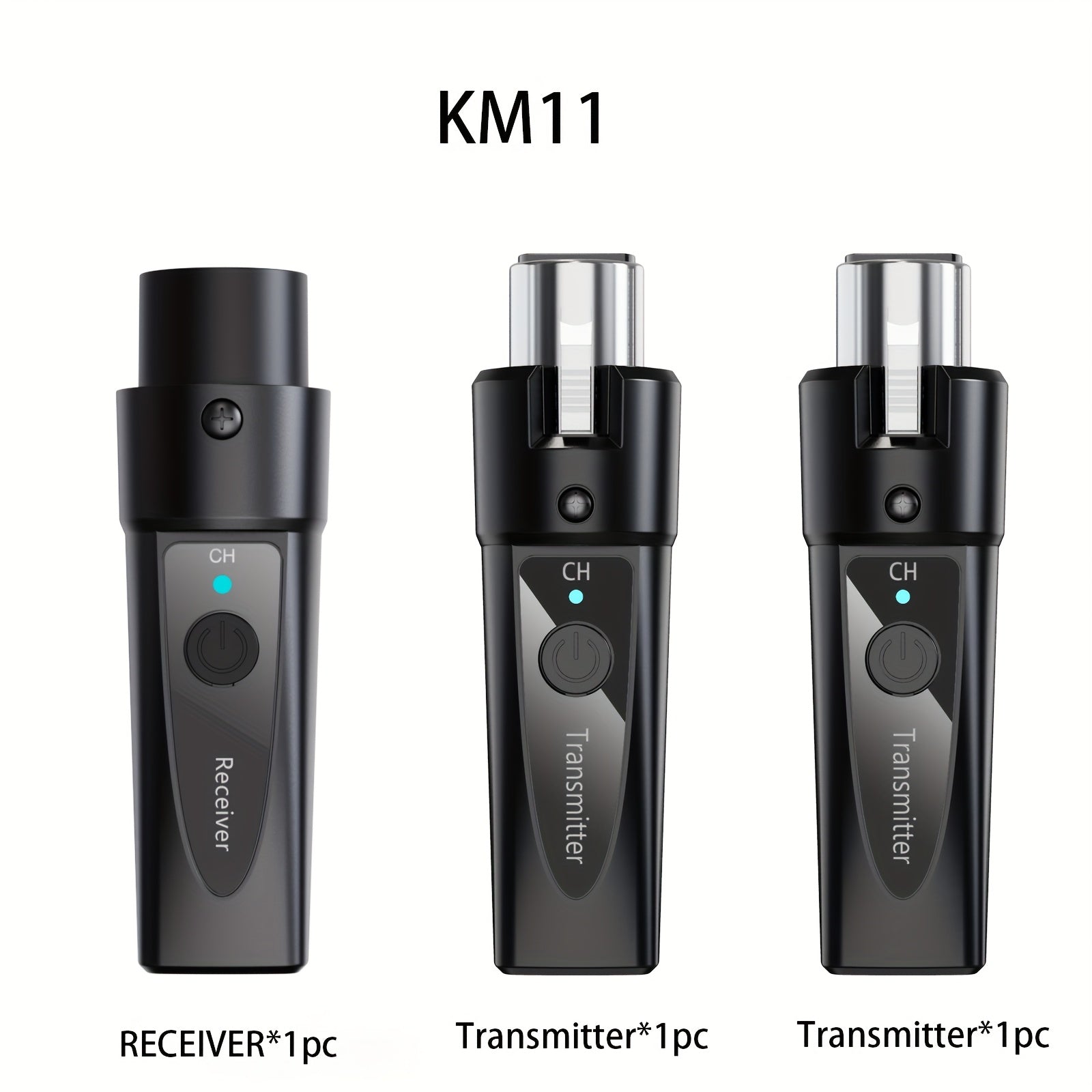 Transmisor inalámbrico de micrófono XLR, sistema inalámbrico de micrófono de 2,4 GHz, adaptador de micrófono inalámbrico recargable para mezcladores, micrófono dinámico