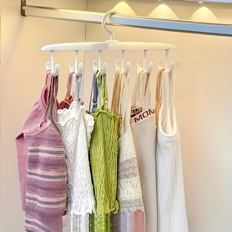 Gancho giratorio de 12 ganchos para ahorrar espacio - Ideal para corbatas, ropa interior, chalecos y faldas | Organizador portátil perfecto para dormitorios y almacenamiento en el hogar