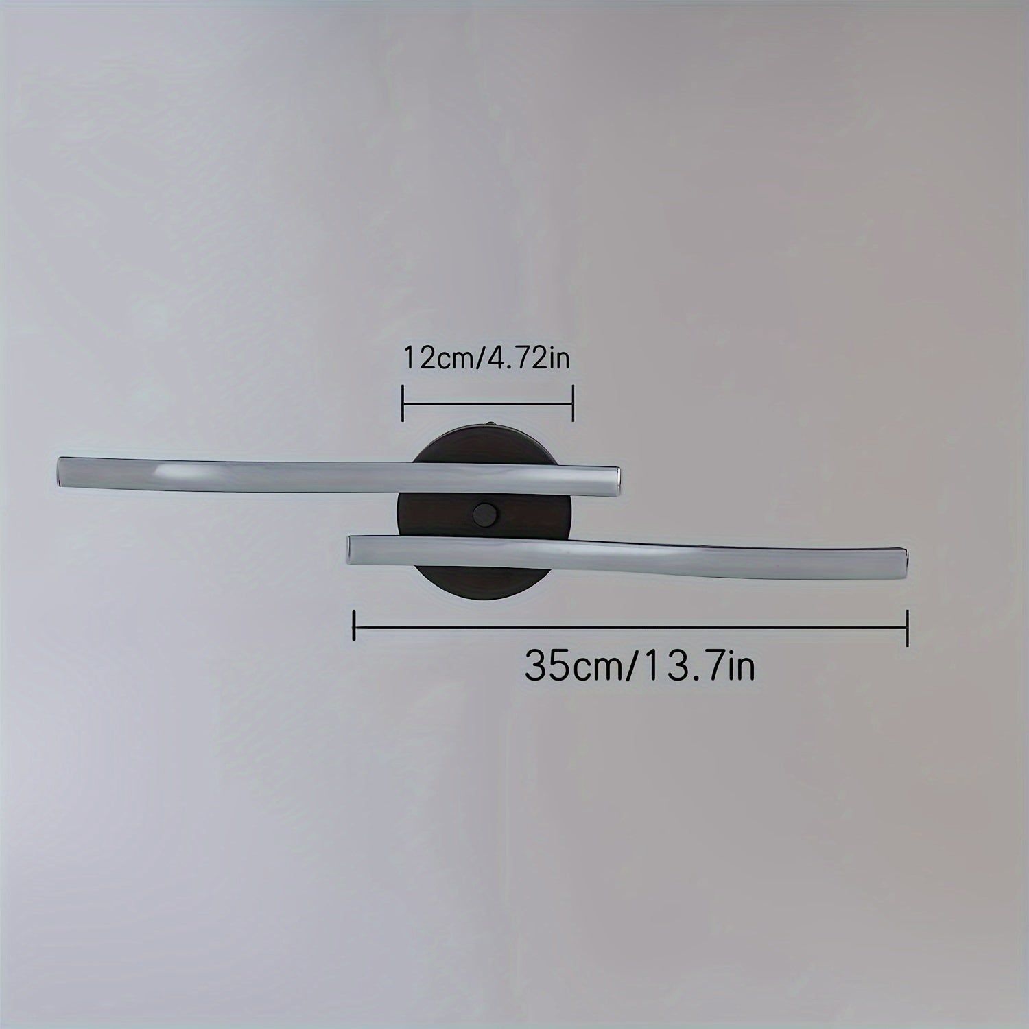 Luces de Techo LED, Diseño Moderno de Luces Curvas para Techo, 2 Barras de Luz LED Integradas con Cambio de Color CCT-3 por Interruptor de Pared 3000K/4000K/6000K para Sala de Estar, Dormitorio, Cocina y Pasillo
