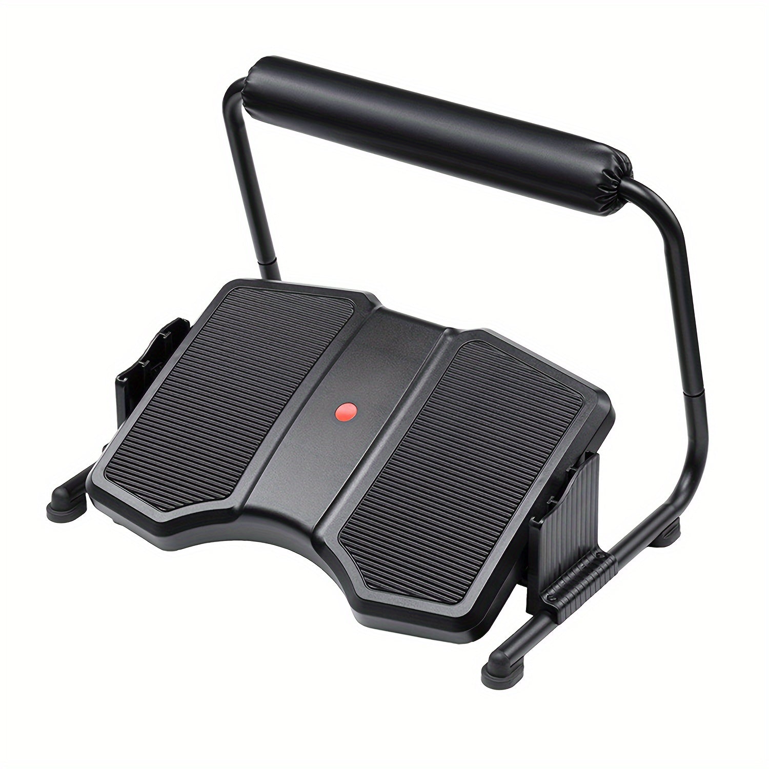 Taburete de pie ajustable para oficina, reposapiés ergonómico de 3 niveles bajo el escritorio, asistente de lugar de trabajo moderno, no eléctrico, material de plástico duradero, negro