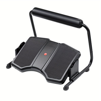 Taburete de pie ajustable para oficina, reposapiés ergonómico de 3 niveles bajo el escritorio, asistente de lugar de trabajo moderno, no eléctrico, material de plástico duradero, negro