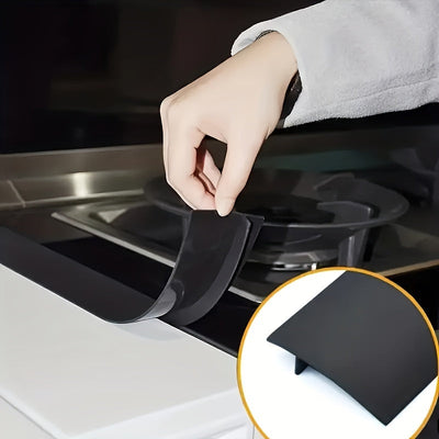 Tira de Sellado de Borde de Encimera de Cocina de Silicona - Adorno Integrado para Huecos de Estufa y Acabado de Fregadero