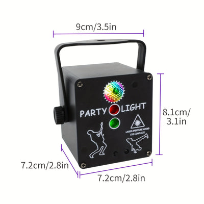 Tira de luz de discoteca USB YSH de 3 canales con control remoto - Iluminación de escenario LED de colores para fiestas, karaoke, bodas, salones de baile, Halloween, Navidad y más - Negro, material de hierro, batería no recargable, iluminación de eventos