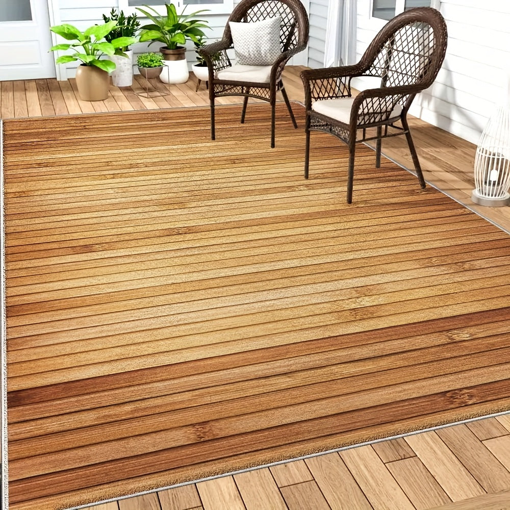 Tapete de Terciopelo / 850g/metro cuadrado con estampado geométrico abstracto y floral al estilo bohemio, patrón persa rojo vintage, antideslizante y fácil de mantener, adecuado para uso exterior, jardines y áreas de mucho tráfico, lavable a máquina con
