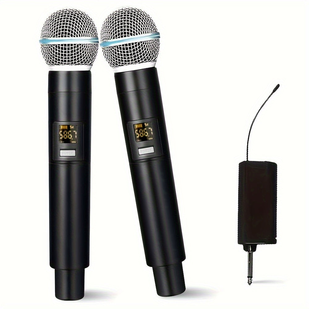 Micrófono inalámbrico UHF profesional de mano, micrófono dinámico, sistema de karaoke con receptor para amplificador, sistema de megafonía, Eid Al-Adha Mubarak.