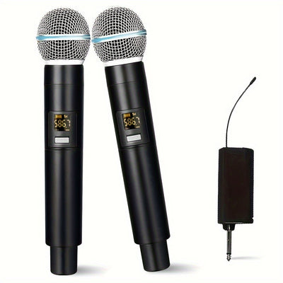 Micrófono inalámbrico UHF profesional de mano, micrófono dinámico, sistema de karaoke con receptor para amplificador, sistema de megafonía, Eid Al-Adha Mubarak.