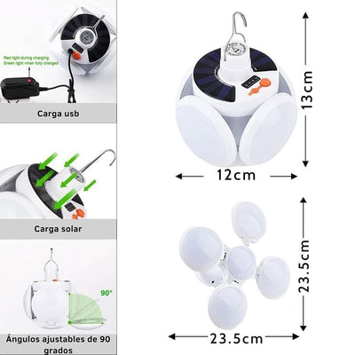 Lampara solar led 30% OFF