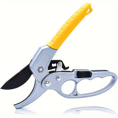 Tijeras de Podar de Jardín con Carraca Profesional de 20.32cm - Diseño de Yunque de 3 Etapas para 5 Veces Más Potencia de Corte, Ideales para Manos Débiles