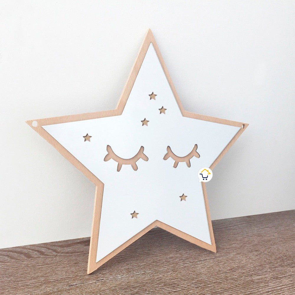 Espejo Acrílico Decorativo Marco Madera Niños JK180