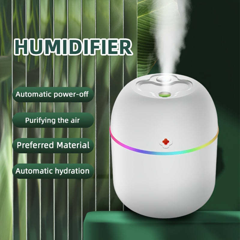 Humidificador de Hierba de la Suerte con USB y Luz Nocturna - Funcionamiento Silencioso, Ideal para Dormitorio, Oficina o Coche | Máquina de Ambientación Colorida, Difusor Aromático, Excelente Elección para Regalos en Pascua, Navidad y Fiestas