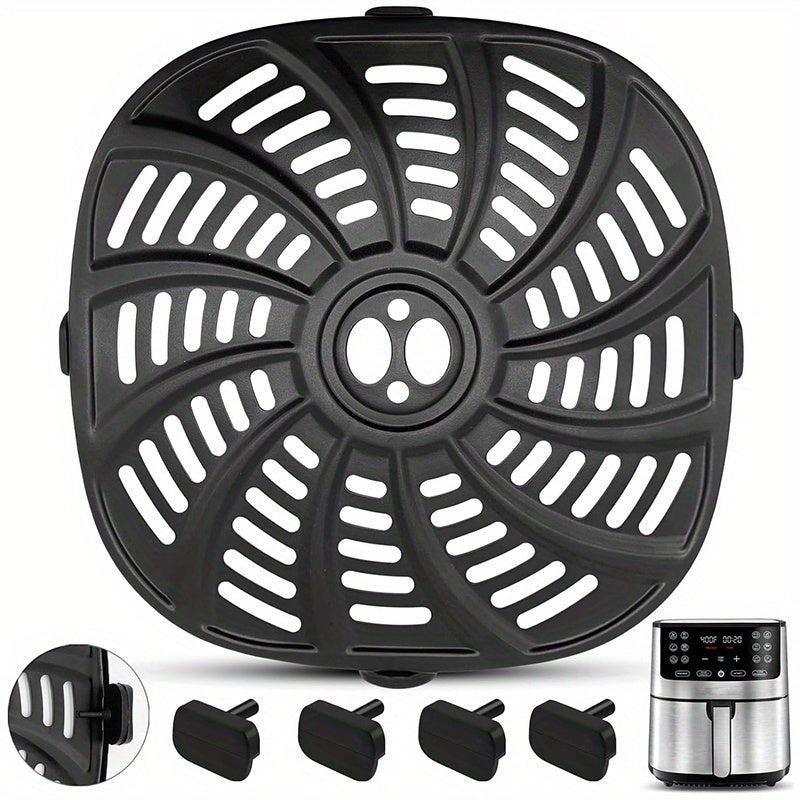 bandeja de repuesto para freidor de aire GAF de 7 tazas/3,18 kg - Acero inoxidable de grado alimenticio antiadherente con múltiples compartimentos, bandeja para BBQ y conservación para freidor de aire, parrilla, parrilla de BBQ - Segura para lavavajillas
