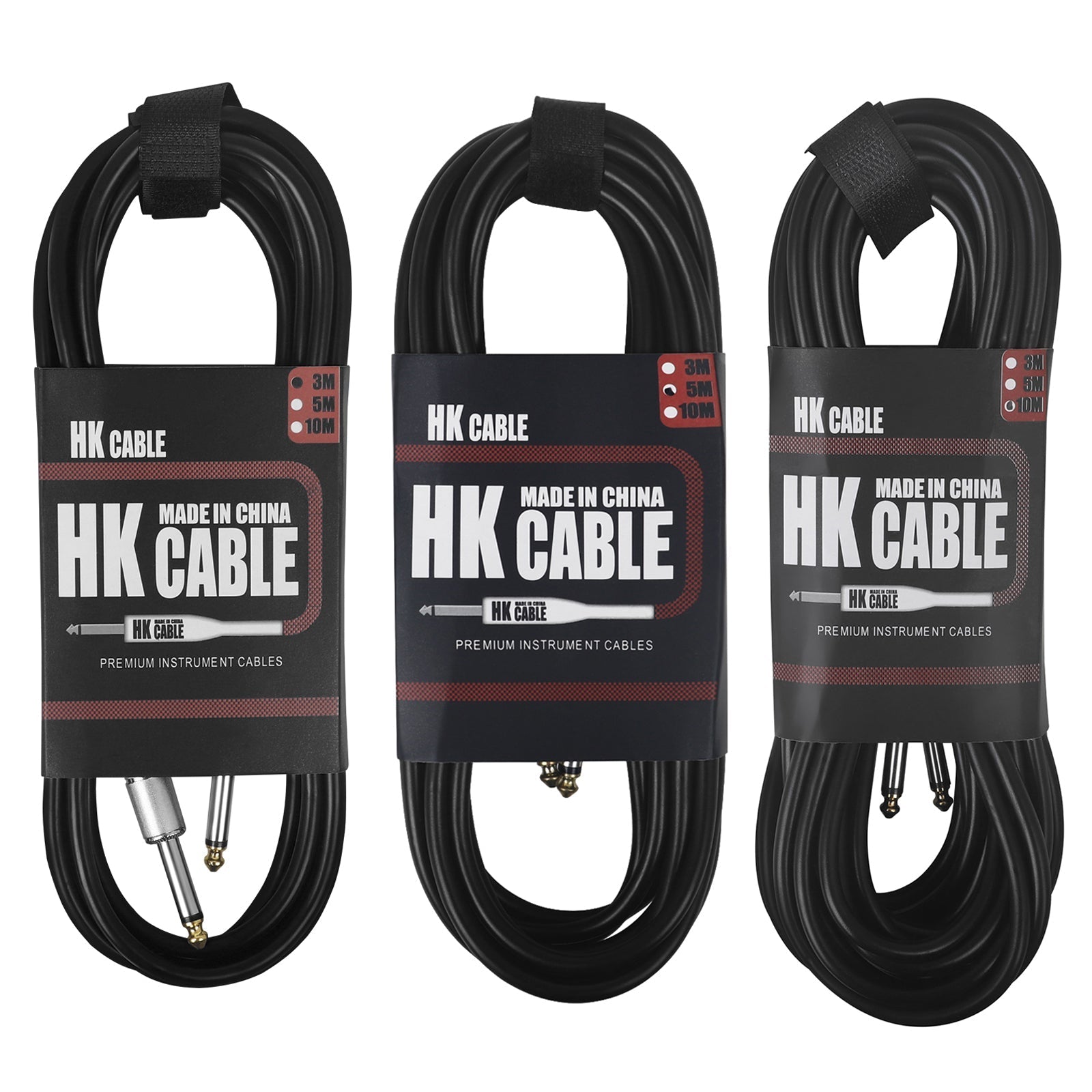Cable para guitarra eléctrica de 6.5 mm (1/4''), cable mono blindado sin ruido para bajo, piano digital y batería, cable de audio de cobre puro macho a macho, para instrumentos musicales electrónicos, conexión a amplificadores de audio