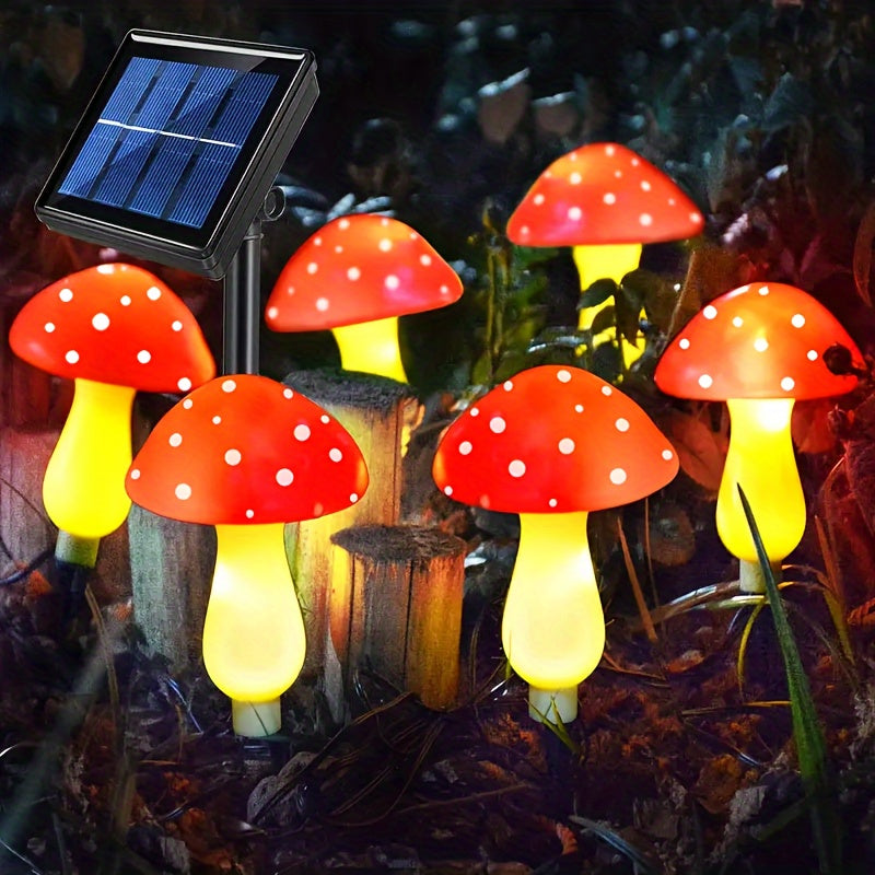 Luces Solares de Jardín al Aire Libre en Forma de Hongo, Luces Decorativas de Pila LED Solares, 8 Modos de Iluminación Luces Decorativas Solares para Jardín, Luces Solares Decorativas para Caminos de Jardín 1pc 8/12/20 Decoraciones de Hongos