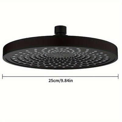 1 cabezal de ducha de alta presión, rociador de ducha de lluvia de gran tamaño de 9.84 pulgadas, herrajes para baño, accesorios para baño, disfrute de una experiencia de baño de lujo