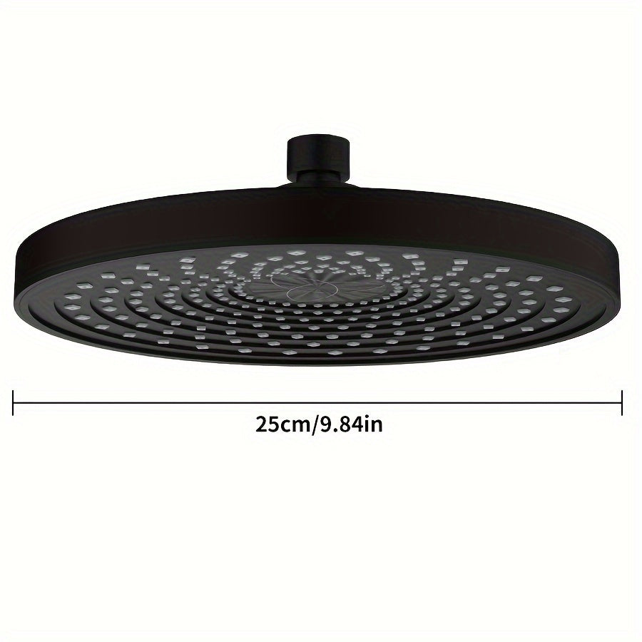 1 cabezal de ducha de alta presión, rociador de ducha de lluvia de gran tamaño de 9.84 pulgadas, herrajes para baño, accesorios para baño, disfrute de una experiencia de baño de lujo