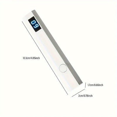 Luz LED para uñas recargable por USB con pantalla digital - Lámpara de curado portátil, batería de litio, control de botones para cuidado de uñas de alta calidad, lámpara LED para manicura.