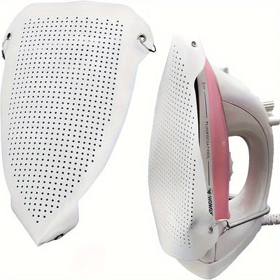 1pc Protector de Plancha Teflón Resistente al Calor - Base Antiadherente para Deslizamiento Suave, Diseño Fácil de Limpiar con Ajuste Elástico - Ideal para Uso Doméstico y Comercial, Accesorio Duradero, Profesional en Lavandería
