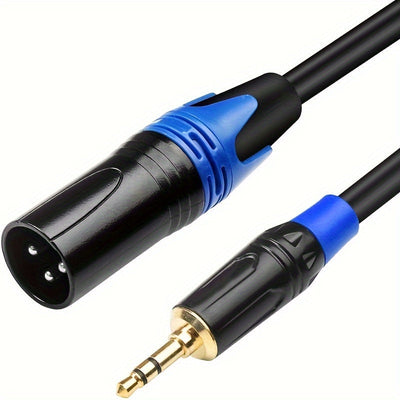 Cable XLR A 3,5 Mm De 3 Pies A 10 Pies - Cable Estéreo Macho TRS De 1/8 A XLR, Macho De 3,5 Mm A XLR Macho De 3 Pines, Cable Adaptador De Audio Auxiliar XLR A Conector Mono De 1/8 Para Mezclador, Computadora Portátil Y Teléfono