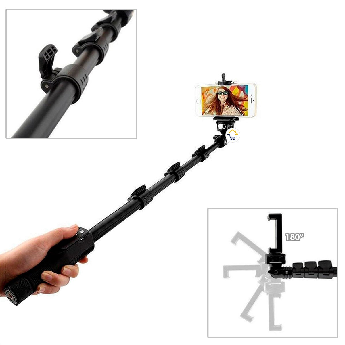 Palo Selfie Control Bluetooth Monopod Celular Fotografía 1288