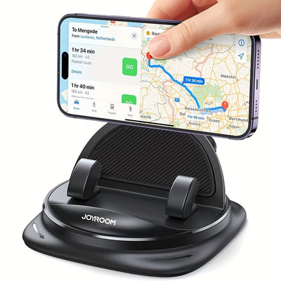 Soporte para Teléfono de Coche Montable en el Salpicadero - Soportes Giratorios, Silicona Antideslizante, ABS, Impermeable, Resistente al Calor, con Agarre Cargado por Resorte para Smartphones