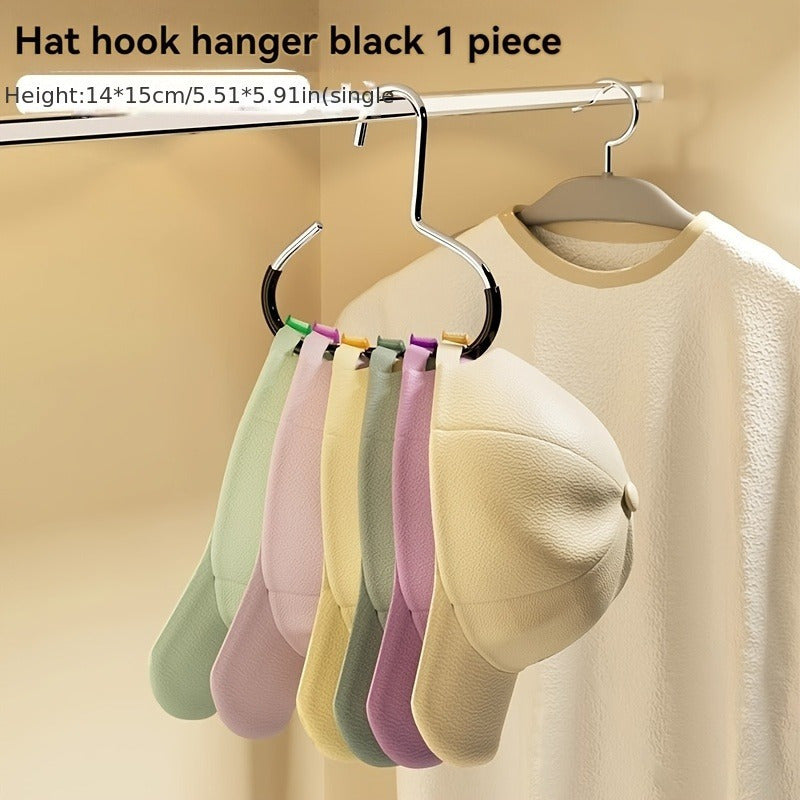 Soporte de sombrero 8 en 1, colgador de gorras de béisbol integrado en el armario del dormitorio, estante de exhibición colgante multifuncional para uso doméstico, sin rastro, sin gancho, 12 meses para almacenamiento de sombreros, mantén los sombreros li