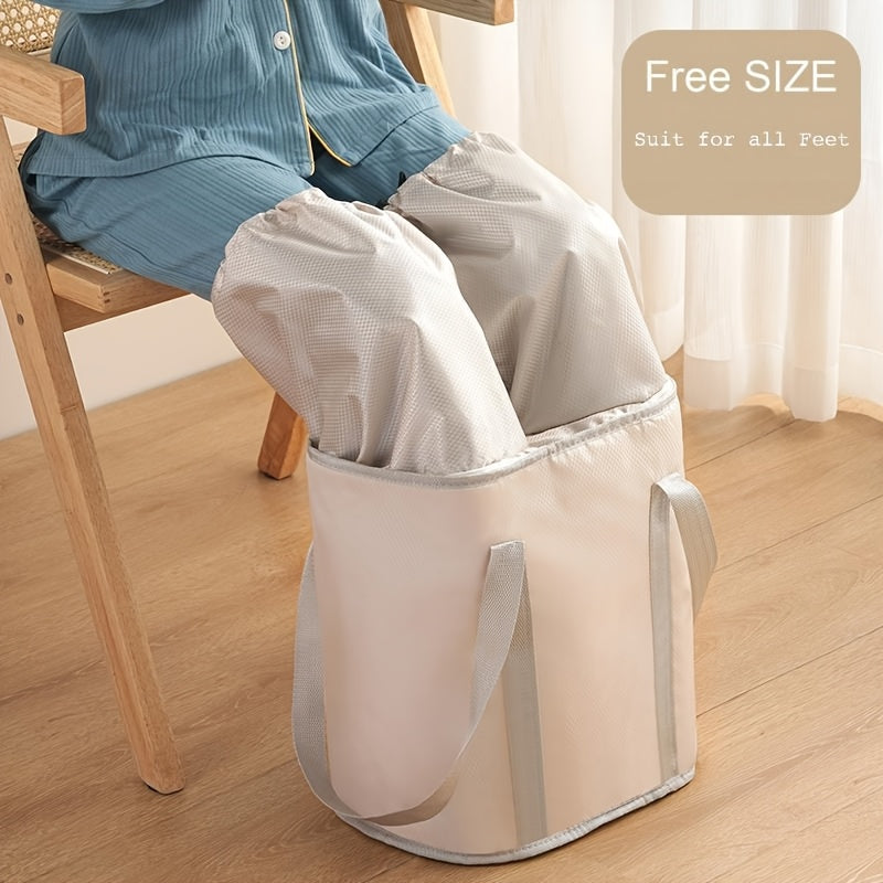 1 Cubo Plegable para Baño de Pies con Asa, Colores Aleatorios, Bañera Portátil para Pies con Tapa, Cubeta Plegable para Masaje de Pies, Bañera de Acupresión, Ideal para Baño, Sala, Dormitorio, Camping y Viajes