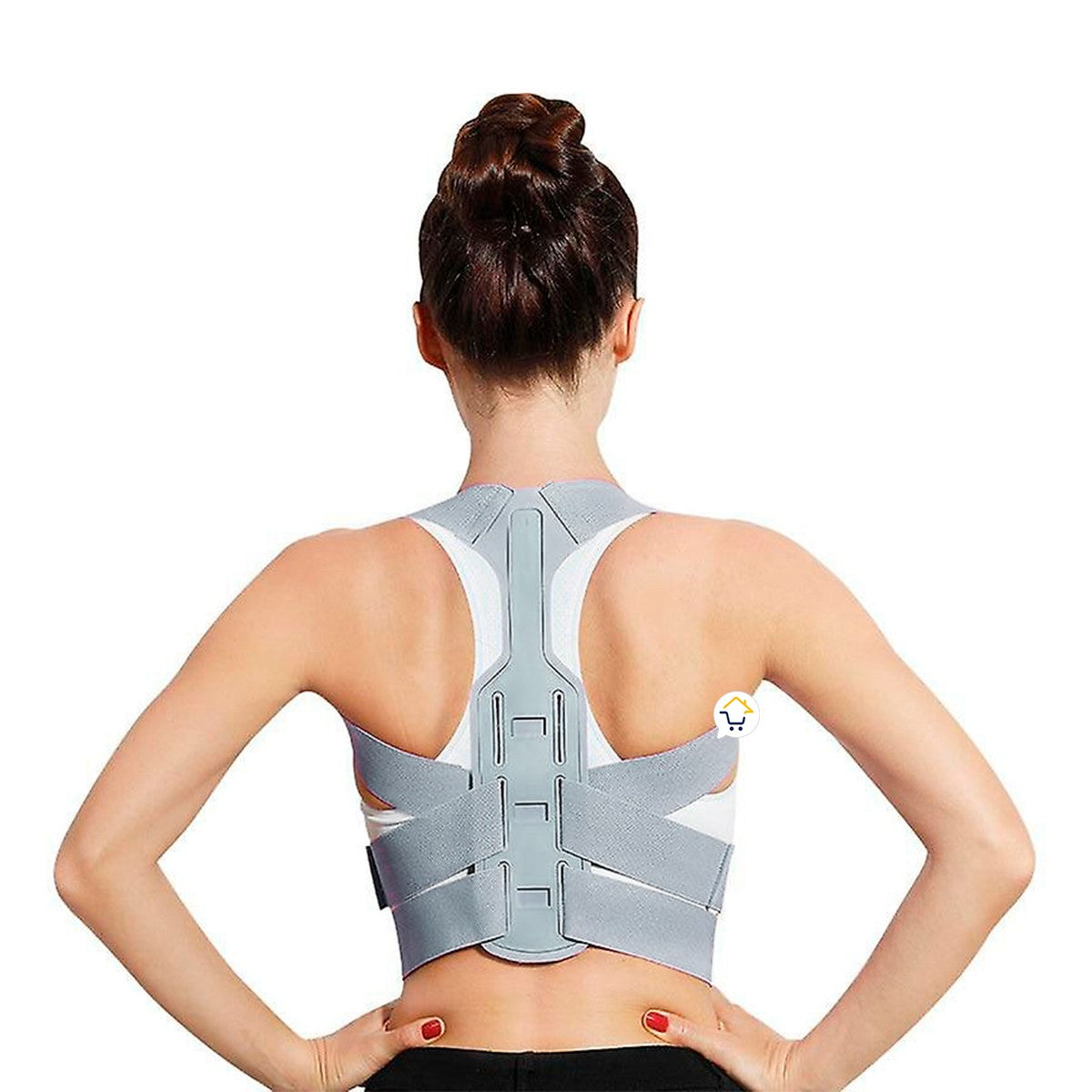 Corrector De Postura Ajustable Unisex Cinturón De Sujeción A08