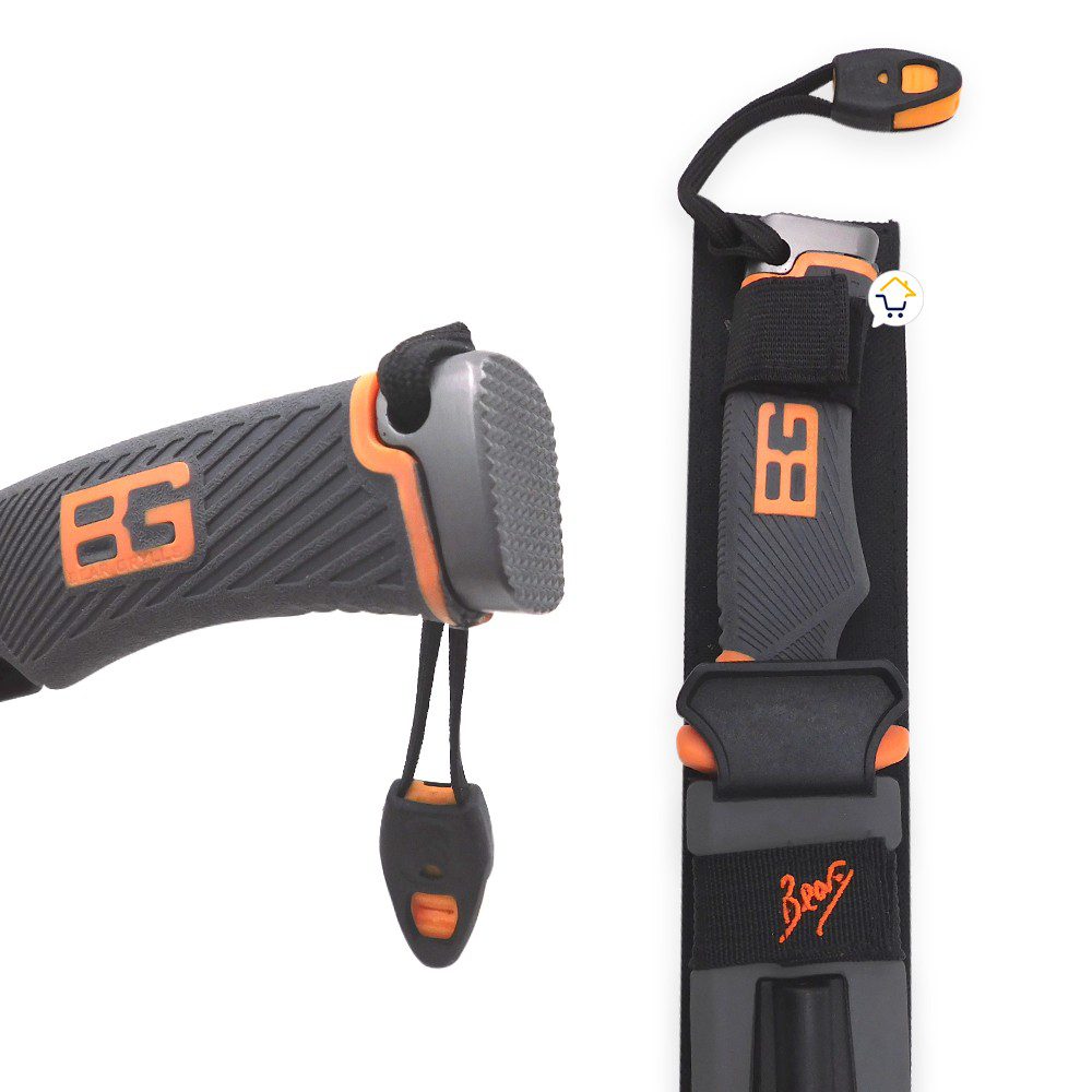 Cuchillo Supervivencia Táctico Camping Pesca Estuche + Amolador y Silbato NA-285
