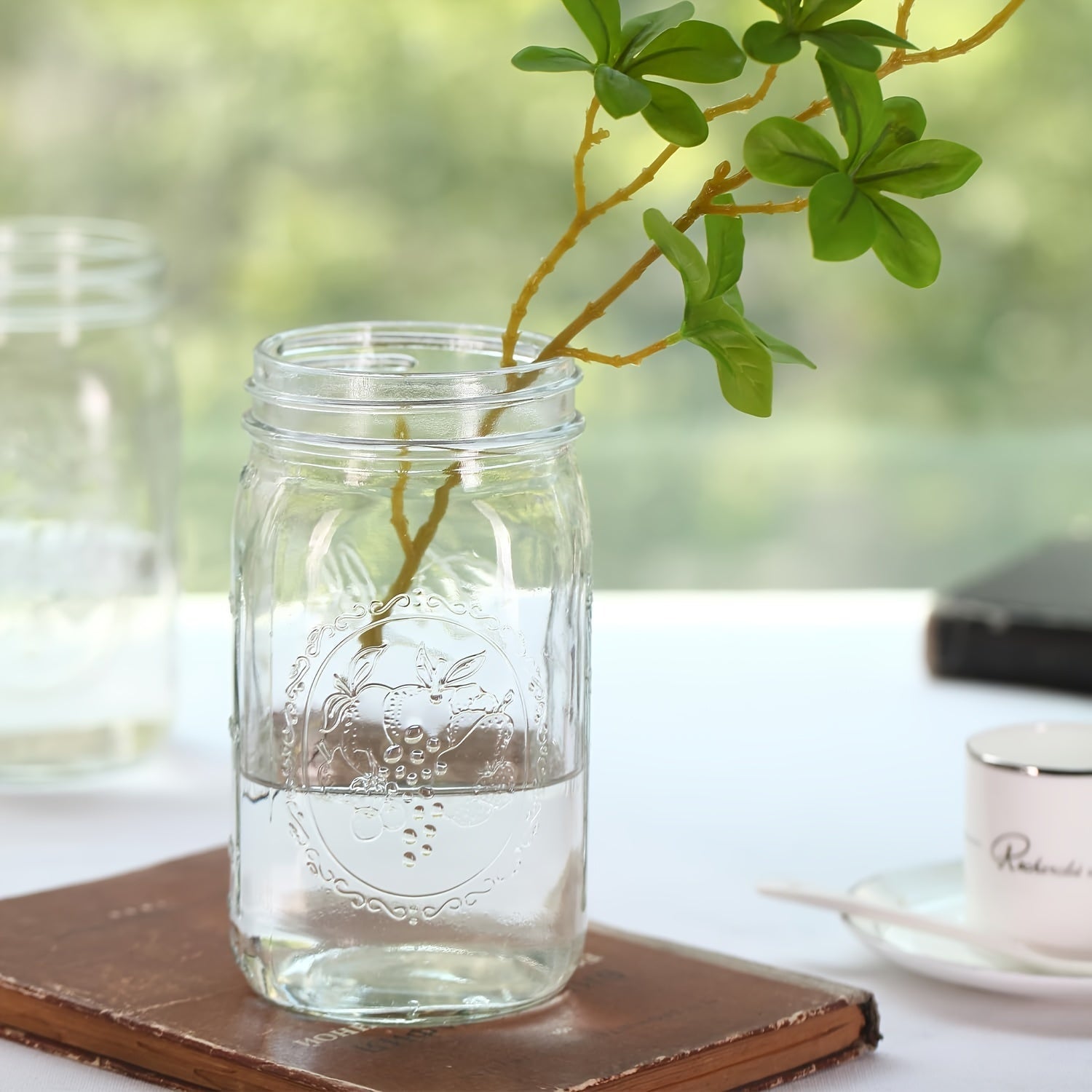 250/500/730ml/1000ml 2 Piezas Tarros de Vidrio con Tapas Redondas Reutilizables, Recipientes Portátiles Transparentes para Enlatar, Fermentar, Conservar Frutas, Avena Nocturna, Mermelada y Snacks, Accesorios y Contenedores de Cocina