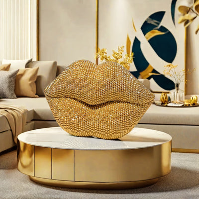 1 pieza de decoración escultural de labios sexy, ideal para sala, oficina, habitación, bar, hotel, baño, decoración de bodas, regalo de San Valentín, regalo de compromiso y diversos regalos decorativos para festividades