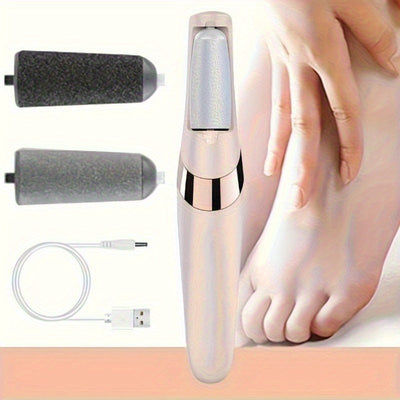 Popular Choice USB Recargable, Eliminador de Pies, Kit de Pedicura Automático, Multifuncional y Conveniente, Perfecto para Vacaciones como Navidad, Halloween, Día de San Valentín, etc., Adecuado para Pies y Manos, Limpiador de Pies Eléctrico, Suaviza Tus