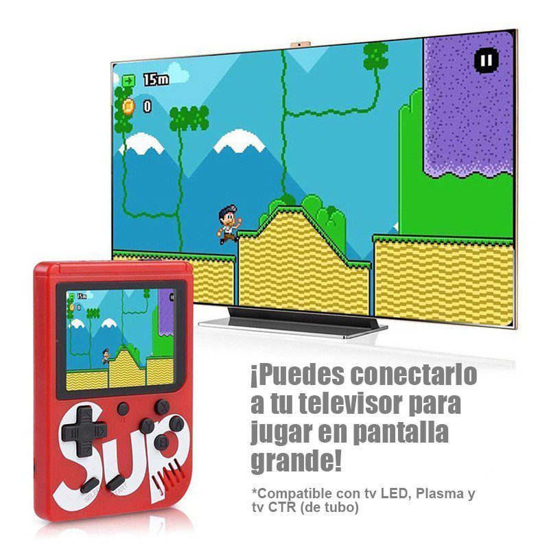 Mini Consola 400 Juegos En 1 Sup Game Retro Box + Control RF SUP400