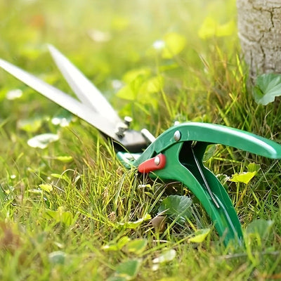 1 tijera de césped ergonómica de carbono, alta precisión con diseño moderno, duradera y sin cable, ideal para jardinería doméstica y recorte de hierba