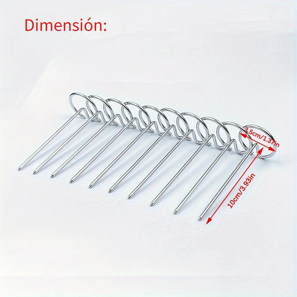 10/20/30 piezas, accesorios para freidora de aire, selecciones de horneado en posición vertical para freidora de aire, horno, selecciones de horneado de acero inoxidable para barbacoa