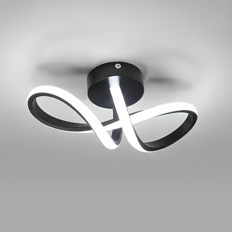 Luz de techo LED moderna, 3 temperaturas de color (3000K-6000K), fijo parcial, tratamiento de superficie metálica, hardware de instalación incluido - Adecuado para sala de estar, cocina, dormitorio, pasillo, fijo parcial, cerca de la luz de techo, cerca