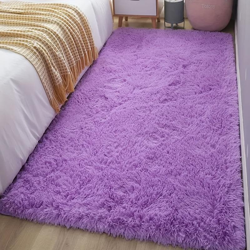 1 alfombra rectangular de felpa suave, antideslizante, lavable a mano, 100% poliéster, color sólido marrón claro, duradera y fácil de limpiar, para sala, dormitorio, oficina o decoración del hogar, tapetes para sala