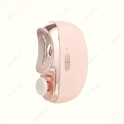 Amoladora de Uñas Eléctrica con Función 2 en 1: Presiona y Mantén por 3 Segundos para Activar, Velocidades Ajustables (2 Niveles), Herramienta Portátil Automática con Almacenamiento Integrado y Protector de Seguridad – Esencial para el Hogar y Viajes