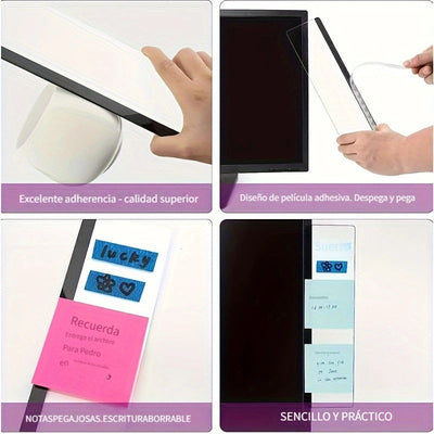 Tablero De Notas Para Monitor De Computadora, Accesorio De Oficina Para Hombres Y Mujeres, Clip De Notas Adhesivas Para El Escritorio De La Oficina, Decoración De Oficina En Casa
