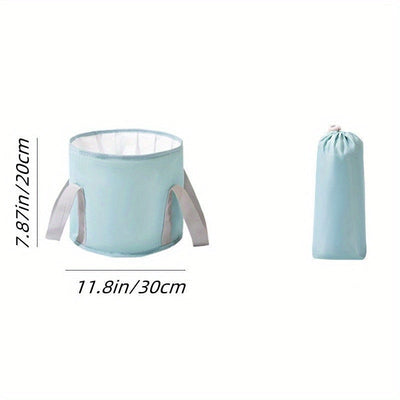 Baño de pies portátil y plegable - Ideal para remojar los pies después de períodos largos de relajación, adecuado para viajes y camping, no requiere electricidad, sin fragancia, hecho de materiales duraderos y diseñado para almacenamiento fácil.