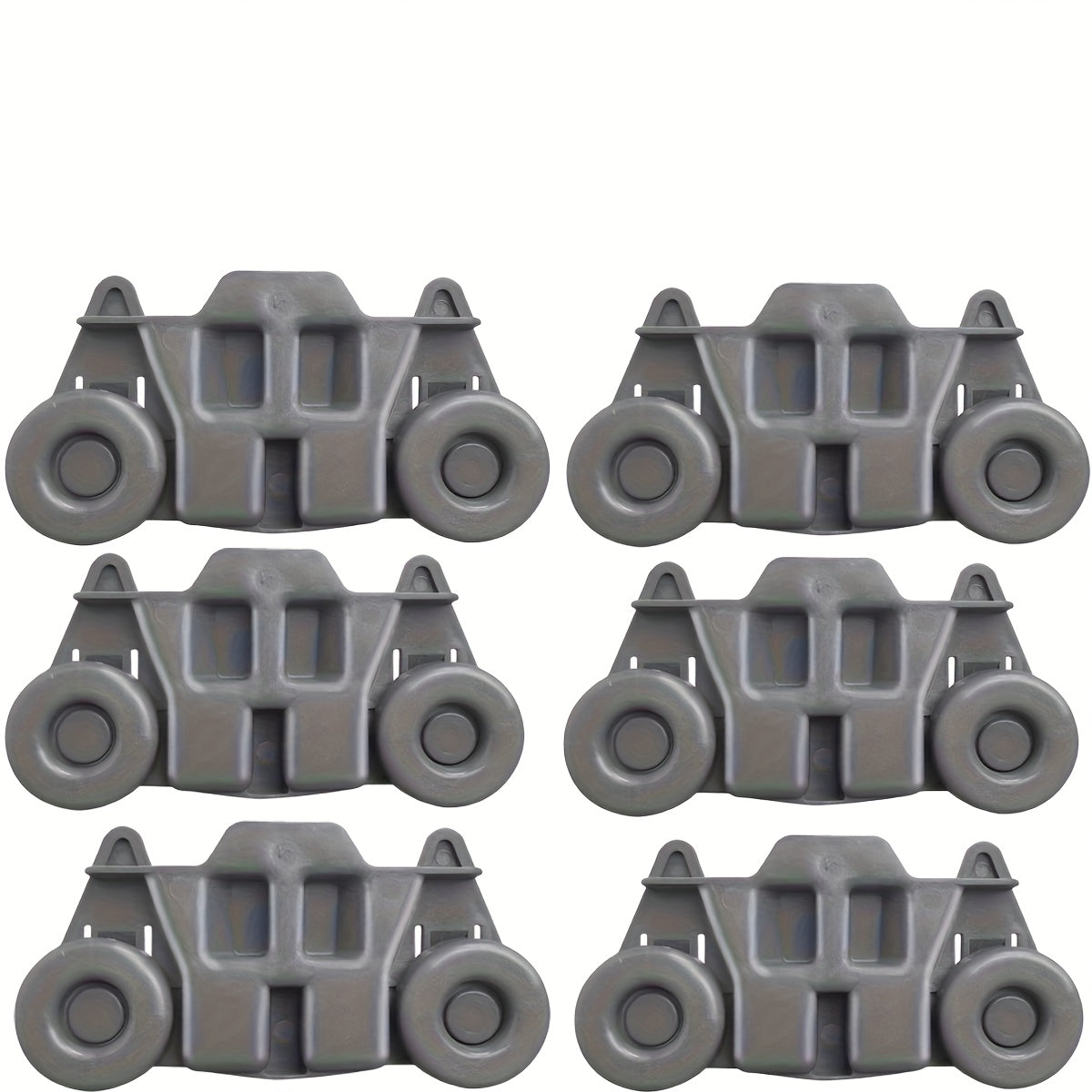 4/6/8 piezas de accesorios para rodillos de lavavajillas, resistentes al desgaste y duraderos, rodadura suave, instalación fácil, buena capacidad de carga y gran adaptabilidad