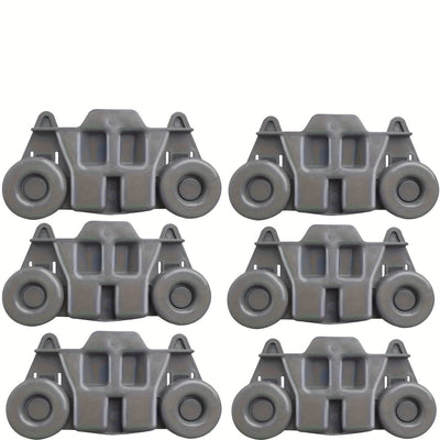 4/6/8 piezas de accesorios para rodillos de lavavajillas, resistentes al desgaste y duraderos, rodadura suave, instalación fácil, buena capacidad de carga y gran adaptabilidad