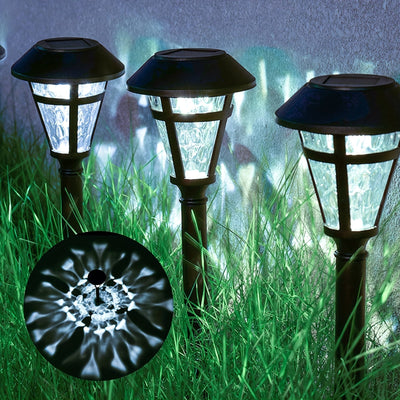 12 Pack Luces de sendero solares al aire libre, impermeables, luces de caminata de jardín, iluminación de paisaje LED Auto On/Off Crepúsculo al amanecer para sendero, acera, césped, patio, jardín