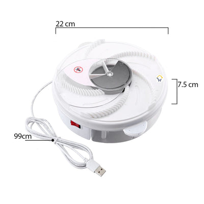 Atrapa Moscas Eléctrico USB Trampa Automático Giratorio YD218