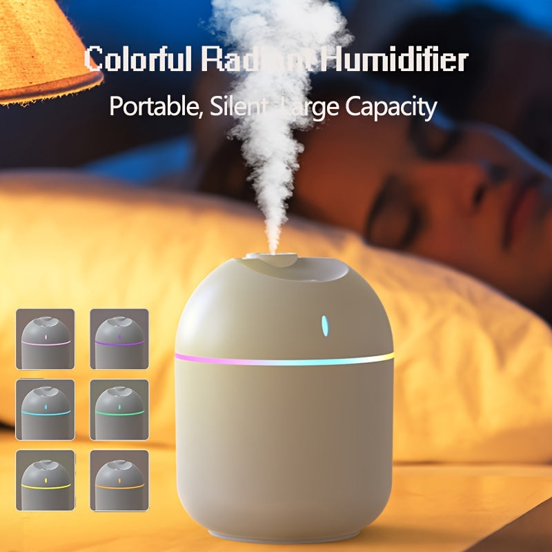 Modelo P08 humidificador de escritorio mini USB silencioso - rociado de niebla pesada, tres colores, evaporador facial portátil