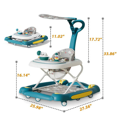CAMINADOR PARA BEBÉ MULTIFUNCIONAL CON TECHO Y JUEGOS MUSICALES Y-W405C MUNBE