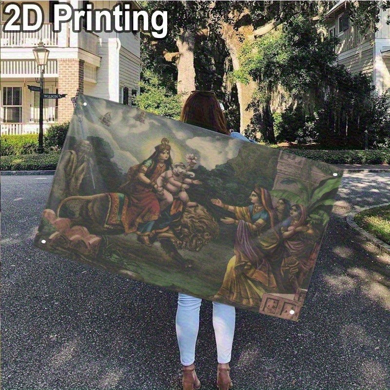Impresión 2D 91,44 x 152,4 pulgadas Bandera Diosa - Argani (Regreso de la Diosa) Bandera más gruesa y duradera con cuatro agujeros para interiores y exteriores, decoración de jardín, patio, césped, porche, balcón, hogar, decoración, decoración de habitac