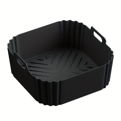 8,86 pulgadas de reutilizables, rectangulares, de silicona para freidor de aire, para Ninja AF140, AF141, AF180, AF181, Philips HD9270 y otros modelos - Antiadherente, resistente al calor, fácil limpieza, accesorio para hornear | Forma cuadrada | Silicon