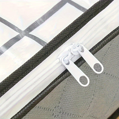 1pc Organizador rectangular de almacenamiento debajo de la cama de estilo Luxe con asas, bolsa de organización de ropa y edredones de gran capacidad no impermeable para decoración de dormitorio, uso multiusos, almacenamiento debajo de la cama